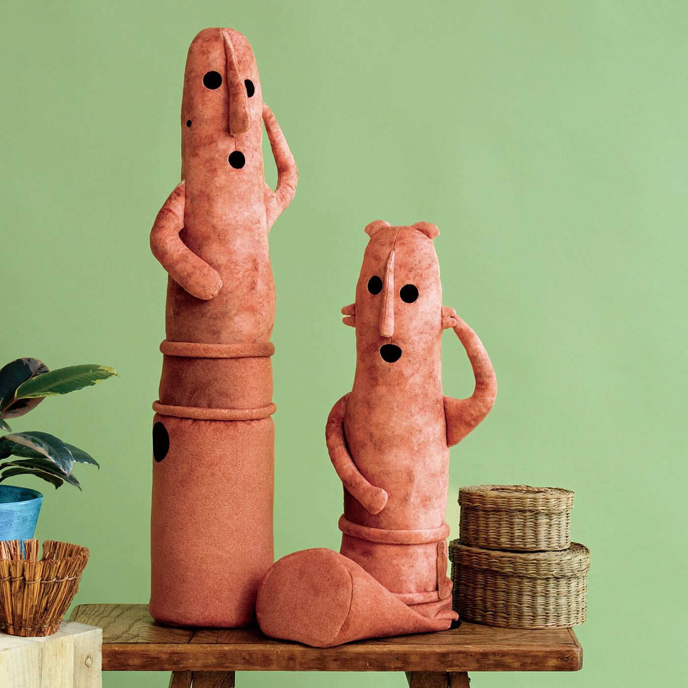 フェリシモギフトショップ|ミュージアム部　踊る人々　はにわ収納ケース〈みずらさん〉