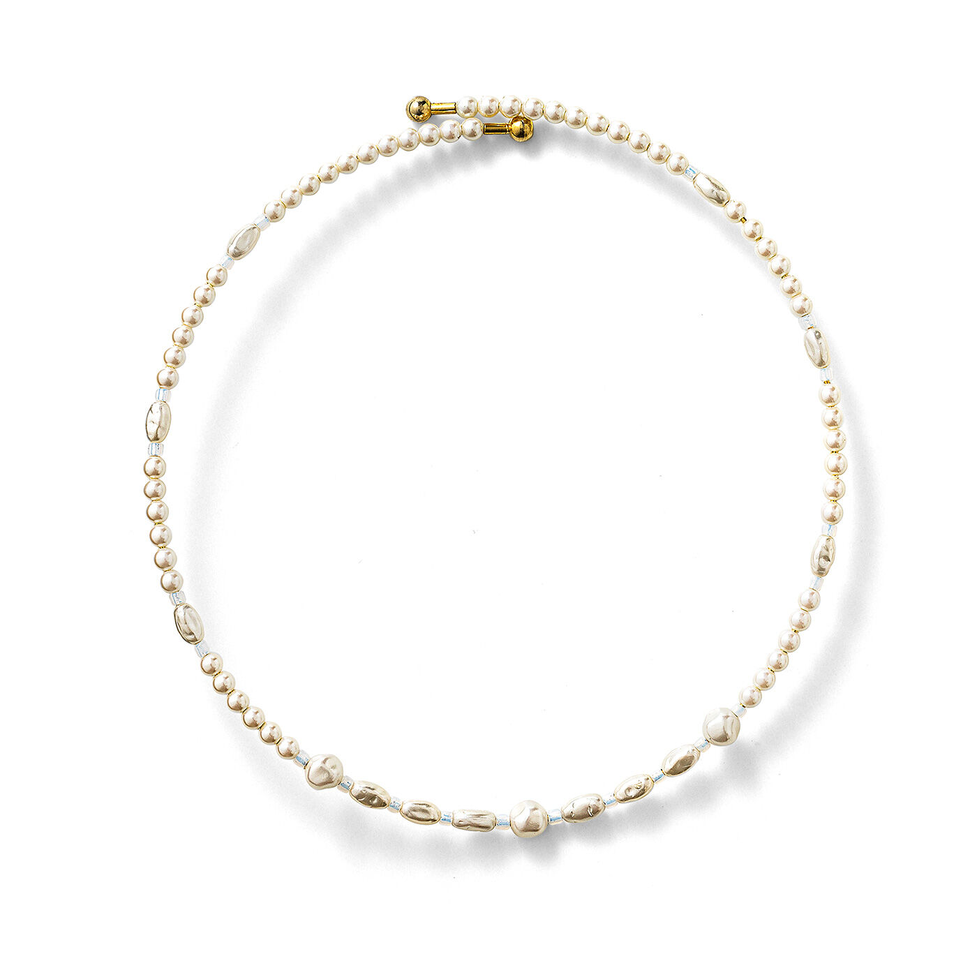 フェリシモギフトショップ|オールライト研究所 one hand magic 片手で着けられるネックカフ〈ライスパール〉|〈ライスパール〉