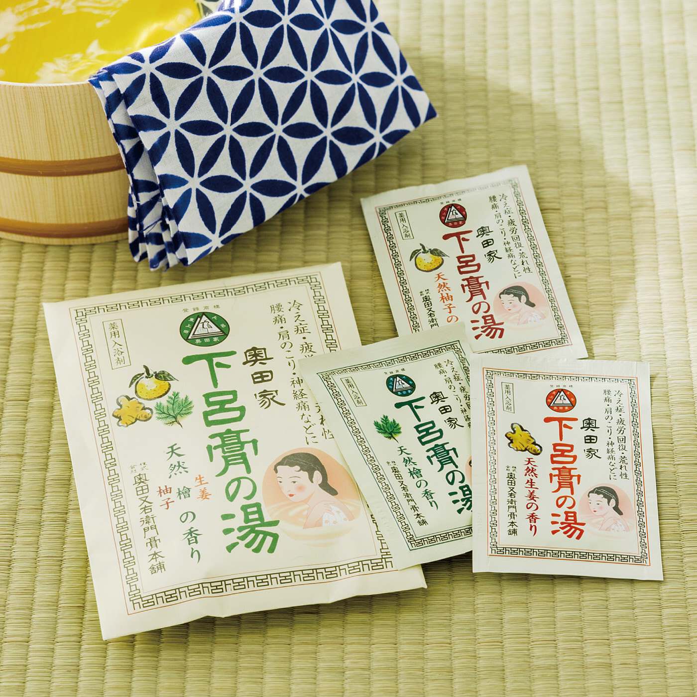 フェリシモギフトショップ|温泉地の知恵から生まれた　癒やしの入浴剤　奥田家下呂膏（げろこう）の湯〈３種セット〉