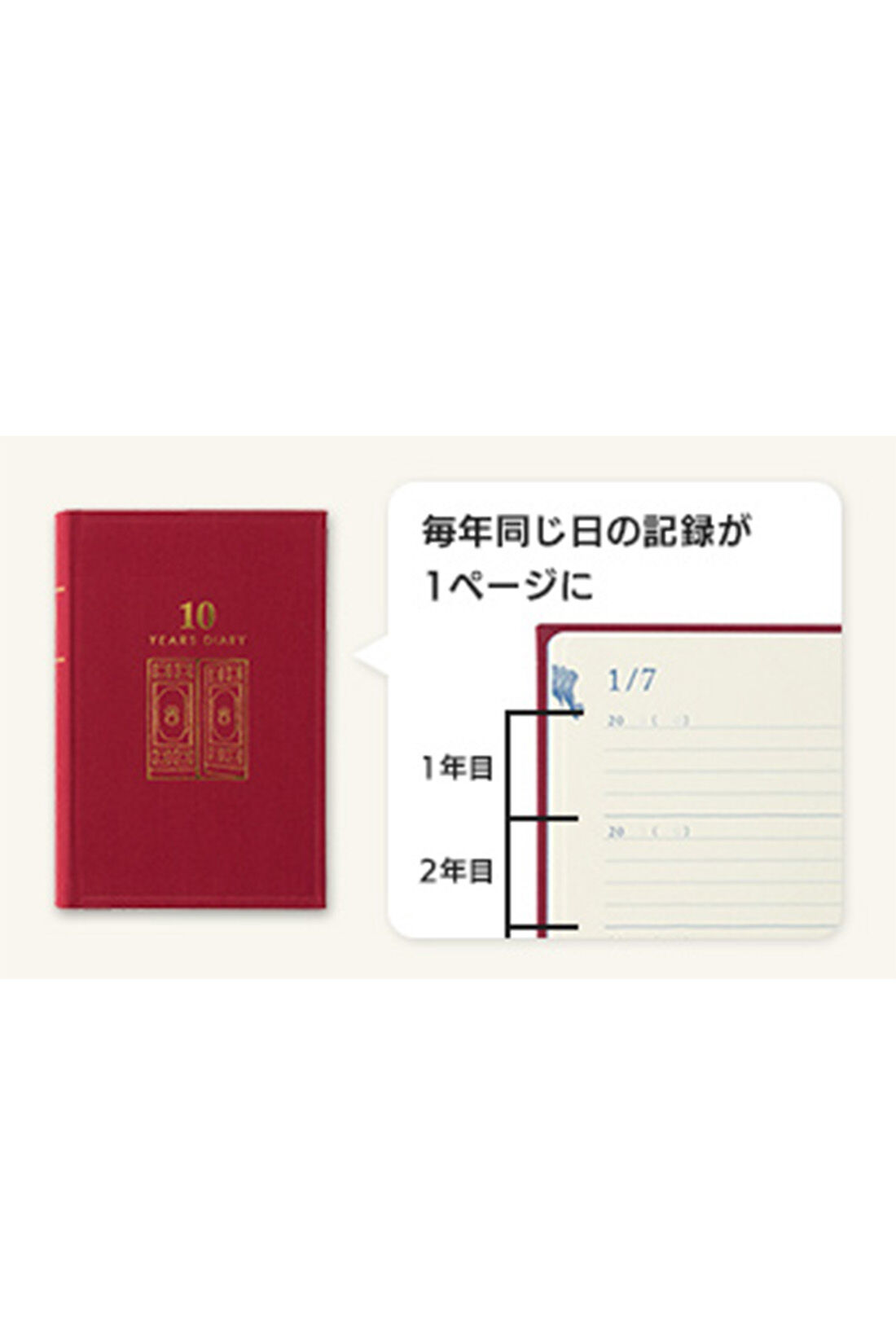 フェリシモギフトショップ|去年の自分に出会える　１０年連用日記「扉」