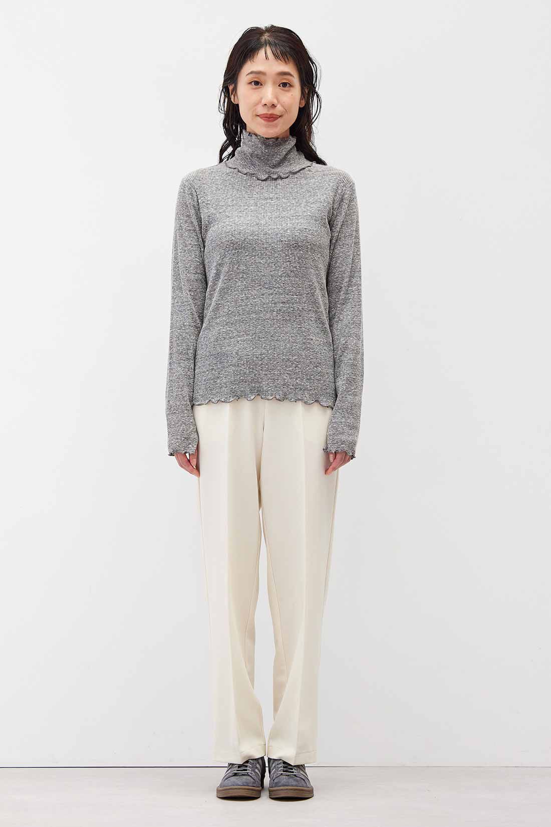 フェリシモギフトショップ|リブ イン コンフォート オンでもオフでも週7活躍！ きれいだねパンツ〈ワイドストレート〉〈アイボリー〉