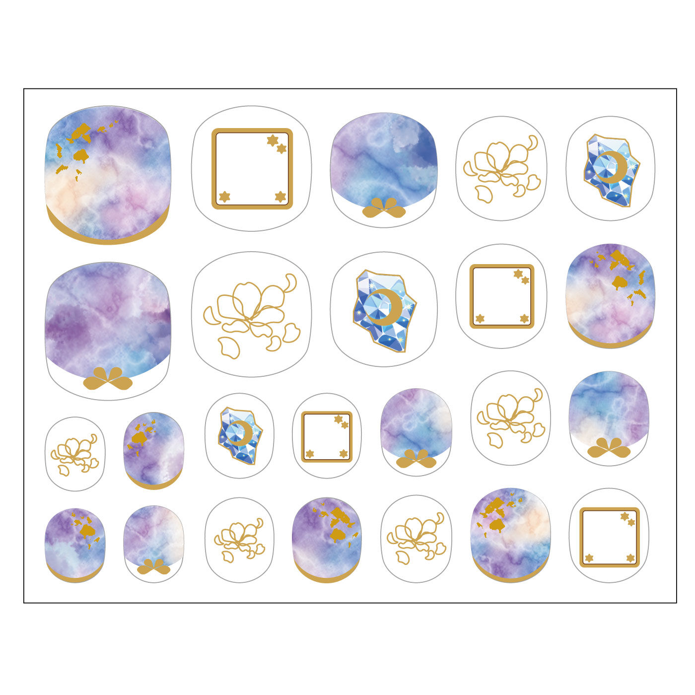 フェリシモギフトショップ|魔法部&times;魔法使いの約束　賢者の魔法使いネイルシール|同柄2枚セットでお届けします。