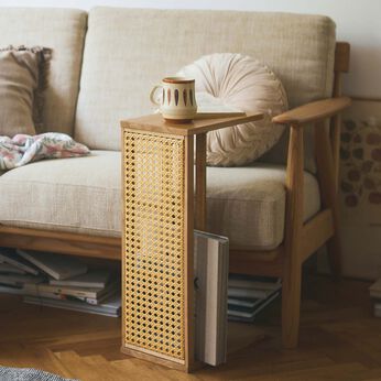 フェリシモギフトショップ | ａｍ＆ｂｅ差し込めるラタン風サイドテーブル