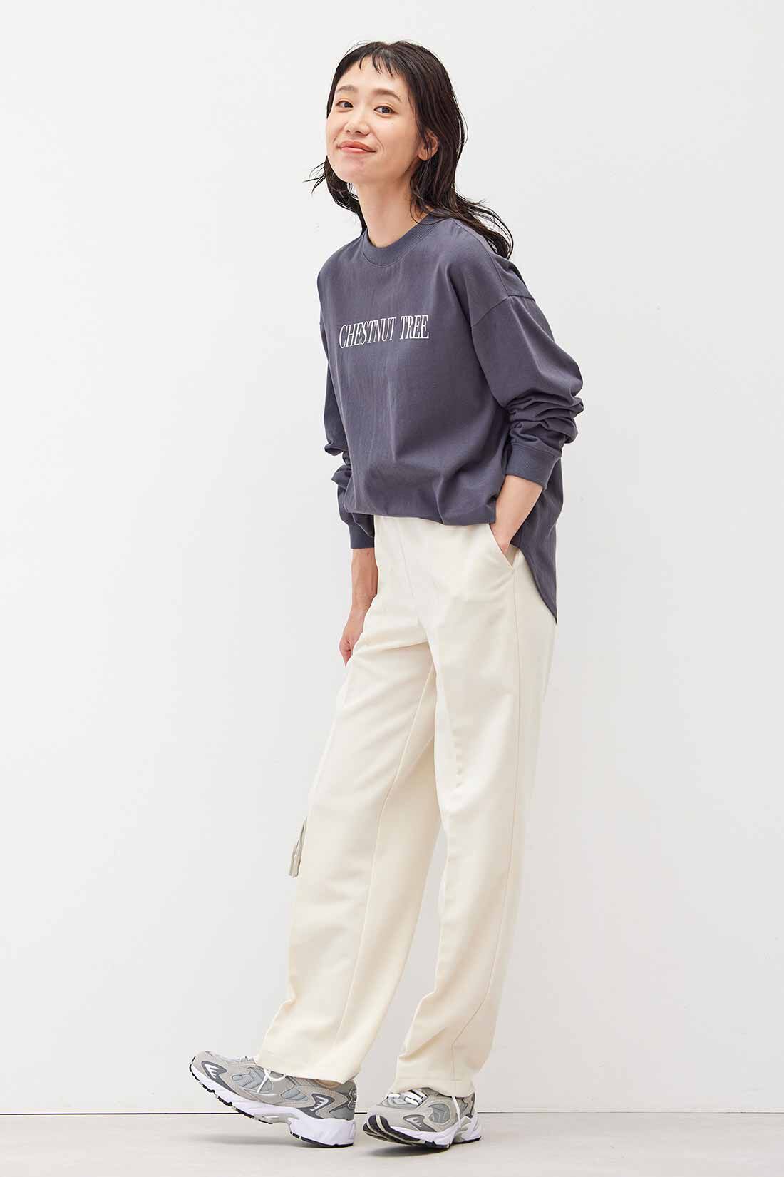 フェリシモギフトショップ|リブ イン コンフォート オンでもオフでも週7活躍！ きれいだねパンツ〈ワイドストレート〉〈アイボリー〉