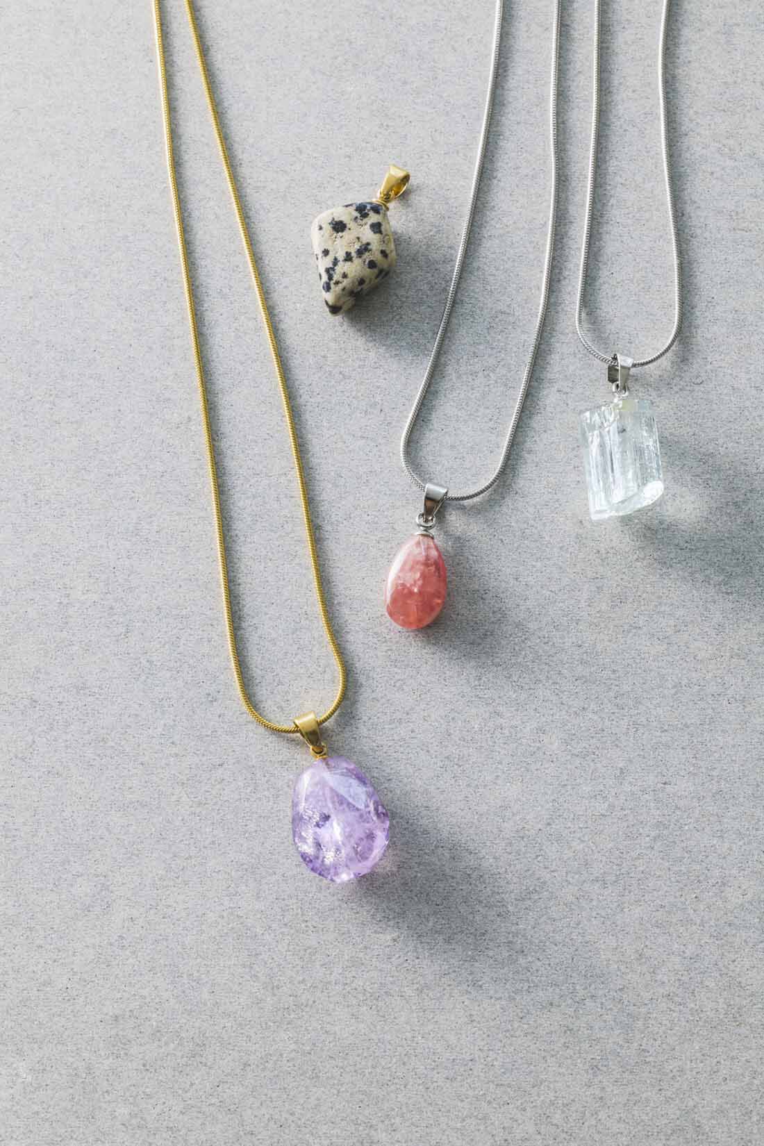フェリシモギフトショップ|自然の美しさを身にまとう　天然石ネックレストップ〈インカローズ〉|※チェーンは別売りです。