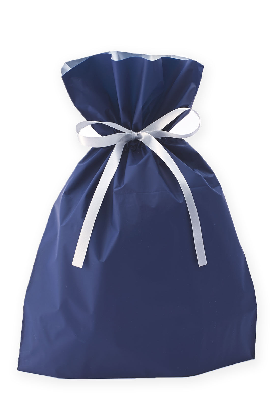 フェリシモギフトショップ|ワンステップでかんたん！ ギフトラッピング袋 中〈ブルー&times;シルバー〉