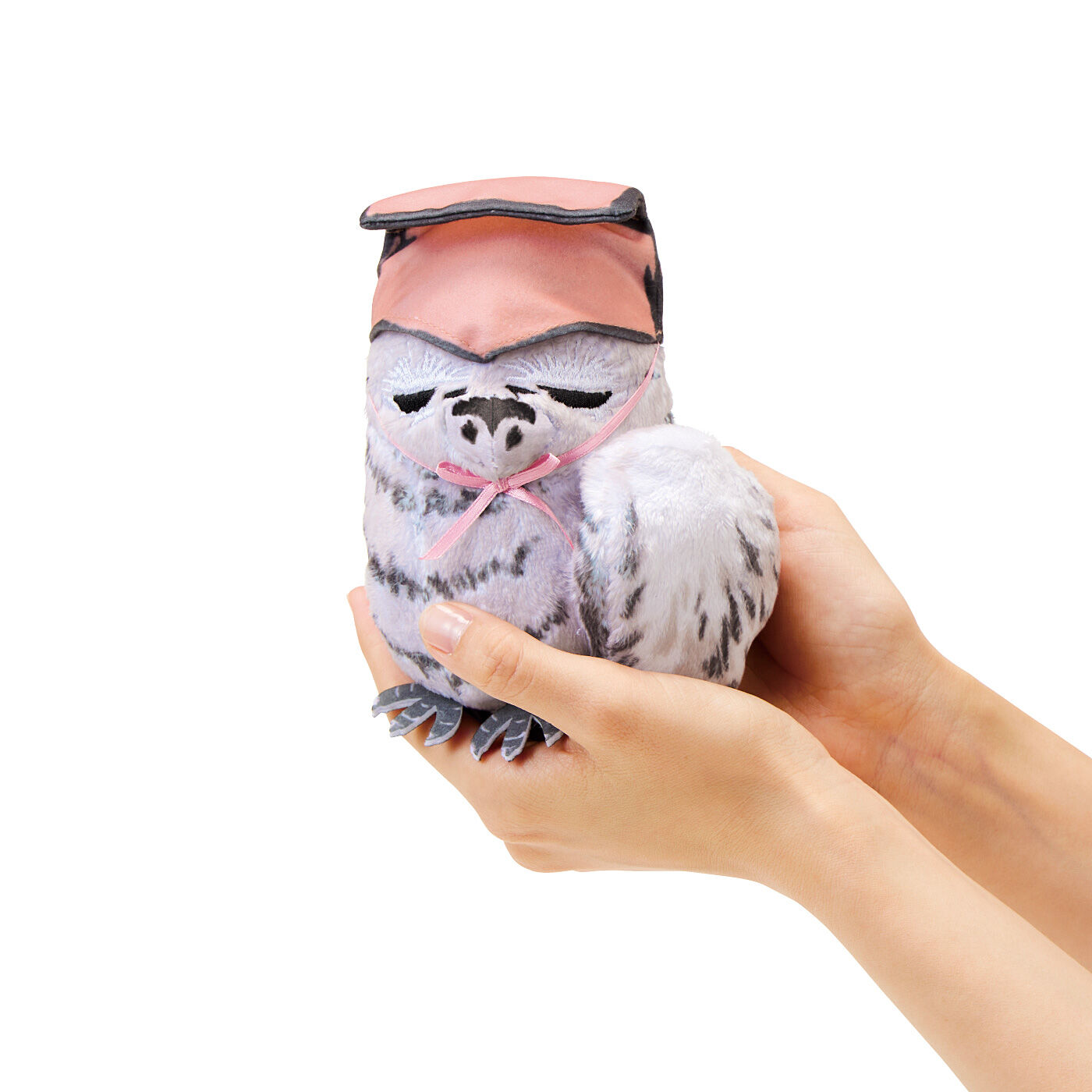 フェリシモギフトショップ|すみだ北斎美術館×ミュージアム部　つられて眠くなっちゃう　北斎の居眠りふくろうポーチ|キュートなふくろうを手のひらに収めて。