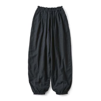 フェリシモギフトショップ | やわらか麻混ぽんわりパンツ〈ＢＫ〉リブイ