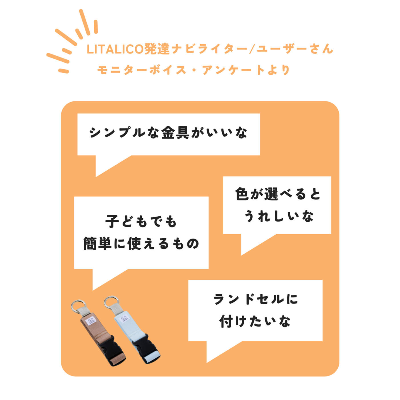 フェリシモギフトショップ|LITALICO×C.C.P　手荷物まとめるゴムホルダー〈ブルー〉