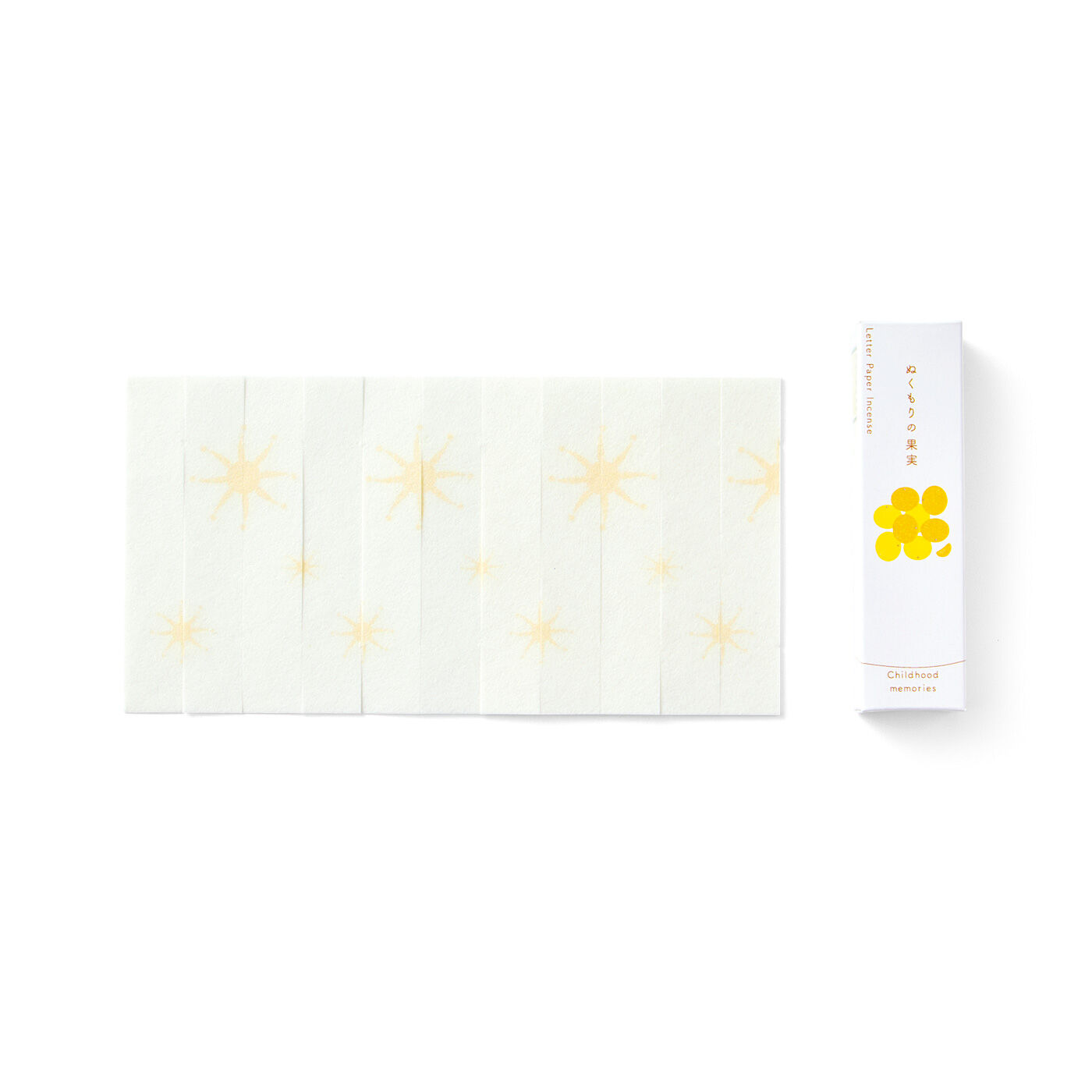 フェリシモギフトショップ|あなたの想いを煙にのせて届けるお手紙香〈しあわせ・やすらぎ・ぬくもり〉|〈ぬくもりの果実〉柑橘の実のような、ほろ苦くあたたかい香り。