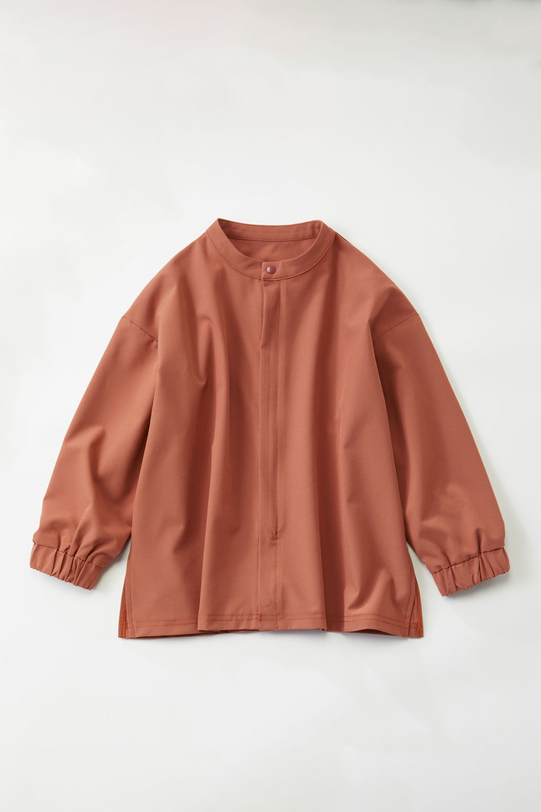フェリシモギフトショップ|Moredde　オーバーサイズのシャツみたいなUVカットキッズラッシュガード〈アプリコットブラウン〉
