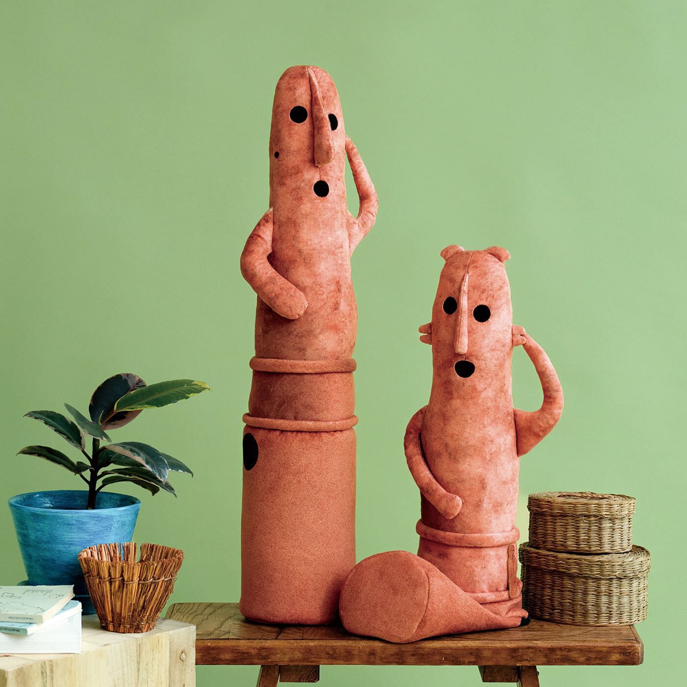 フェリシモギフトショップ|ミュージアム部　踊る人々　はにわ収納ケース〈みずらさん〉