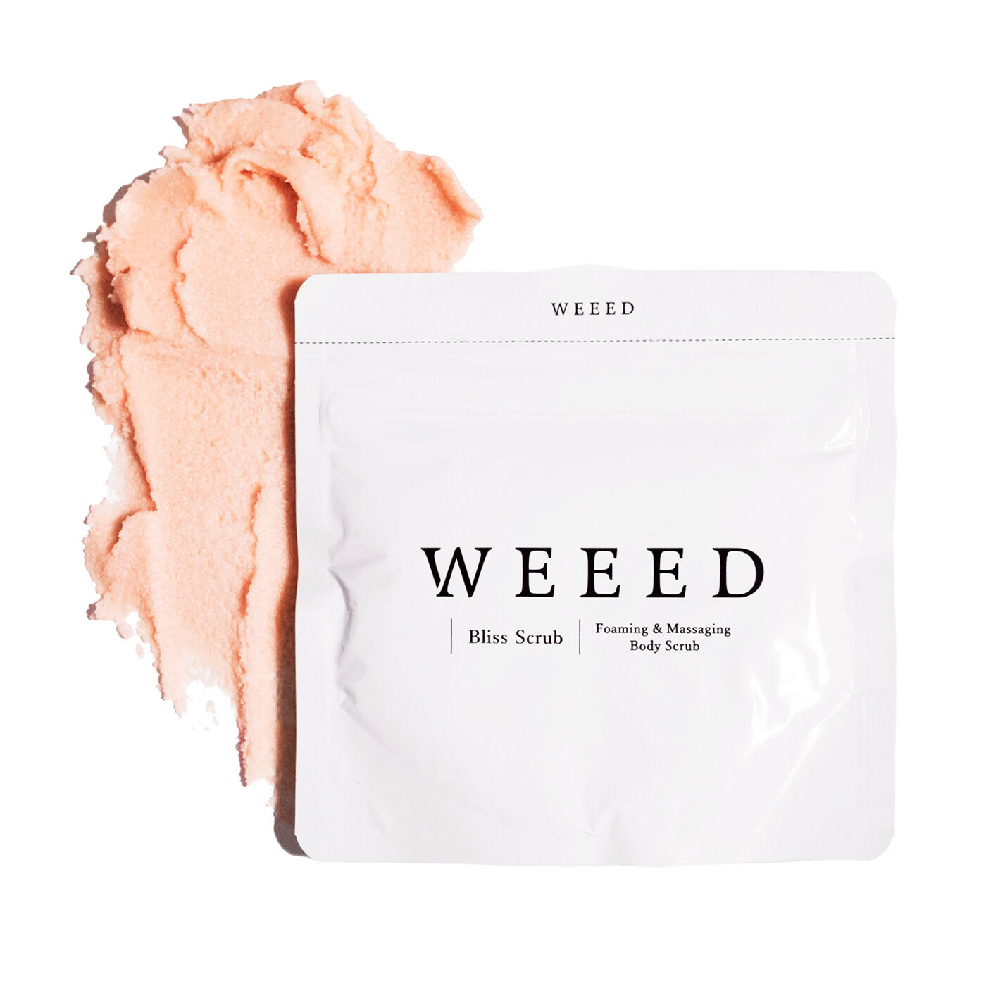 フェリシモギフトショップ|ボディソープにもなる有能スクラブ 気になるざらつき・においをケアする 薬用WEEED ブリススクラブ〈120g〉|にきびや体臭を予防、清浄・殺菌、保湿ケアもできる薬用のスクラブ。ラベンダー＆バニラの香りに癒されます。