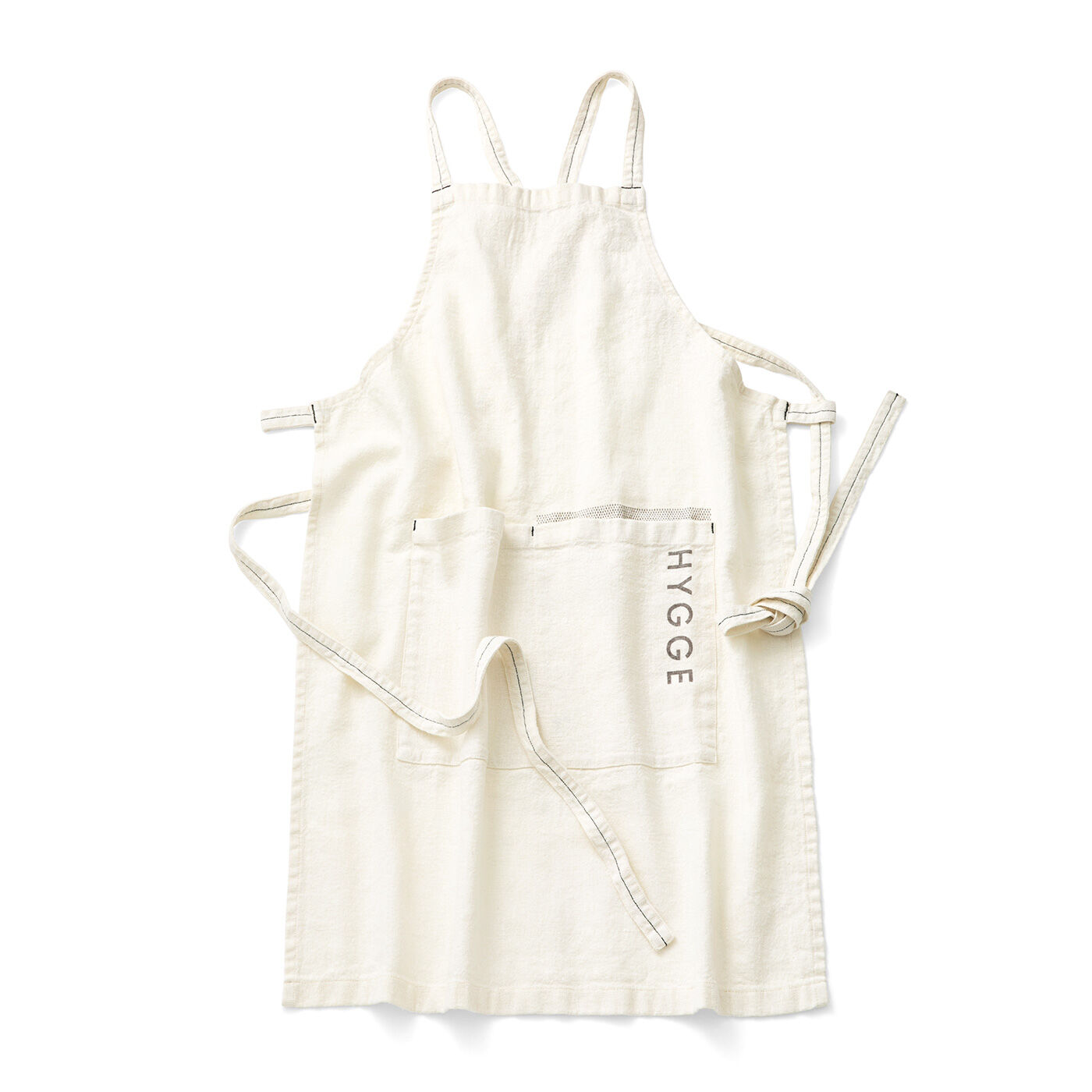 フェリシモギフトショップ|心地よいおうち時間 綿麻素材のHYGGEエプロン〈WHITE〉|WHITE
