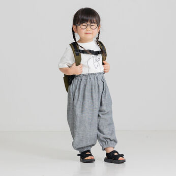 フェリシモギフトショップ | ぽんわりキッズパンツ〈ＧＹ〉リブイン