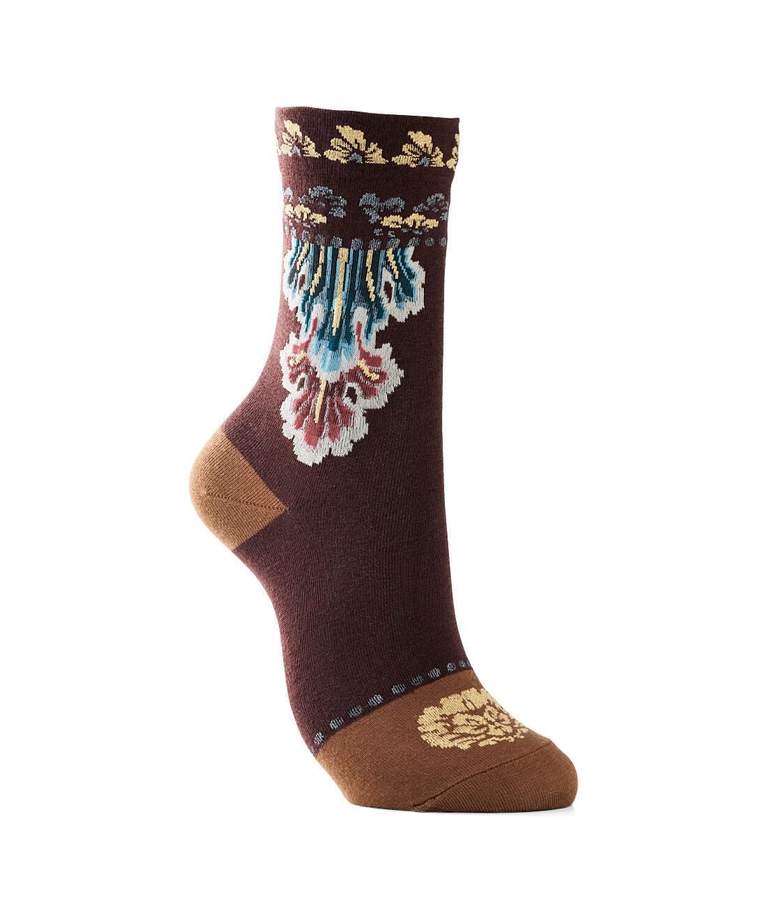 フェリシモギフトショップ|正倉院 THE SHOW ×ミュージアム部　宝物の脚とおそろいソックス〈蘇芳地金銀絵花形方几 第３号〉