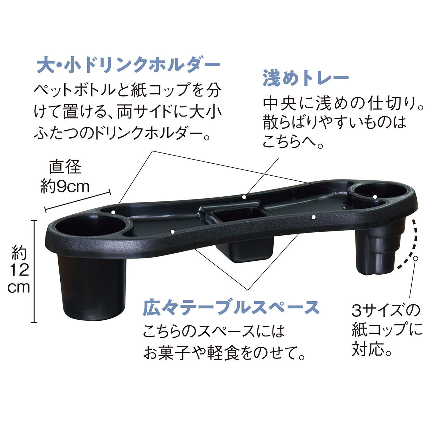 フェリシモギフトショップ|ドライブやピクニックに大活躍！　ひざの上がテーブルになる　お出かけお食事トレイ