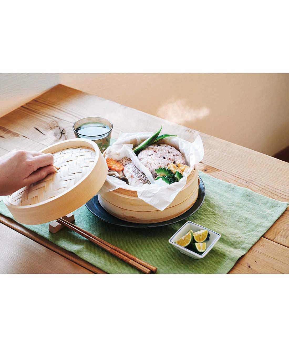 フェリシモギフトショップ|はじめての蒸し料理 素材のおいしさを味わえる 竹せいろ〈18cm1段〉