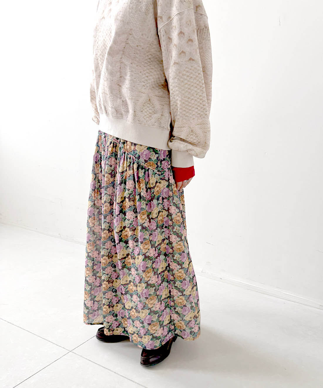 mensha!［メンシャ！］|まるでゴブラン織り！？ ダブルガーゼスカートとまるでニット！？ 軽くてやわらかな ガーゼ裏毛トップスと〈ガーゼ〉カットソー タートルネックのコーディネート