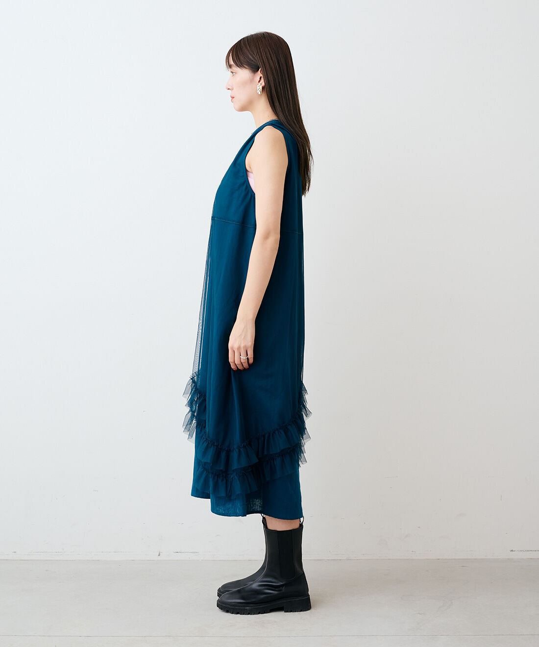mensha!|[いっしょ買いで 220円OFF] ガーゼ スカートと〈ガーゼ〉カットソー レイヤードスカートのコーディネート