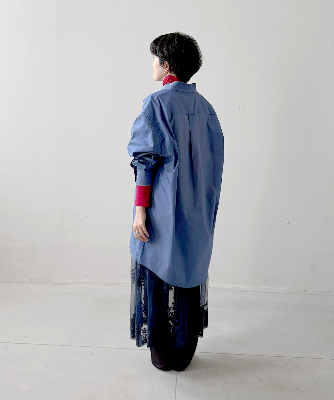 mensha!［メンシャ！］|チュールレースとガーゼのキャミワンピースのコーディネート