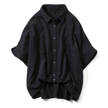 Live in  comfort | ＷＧナチュラルシャツ〈ＢＫ〉リブイン