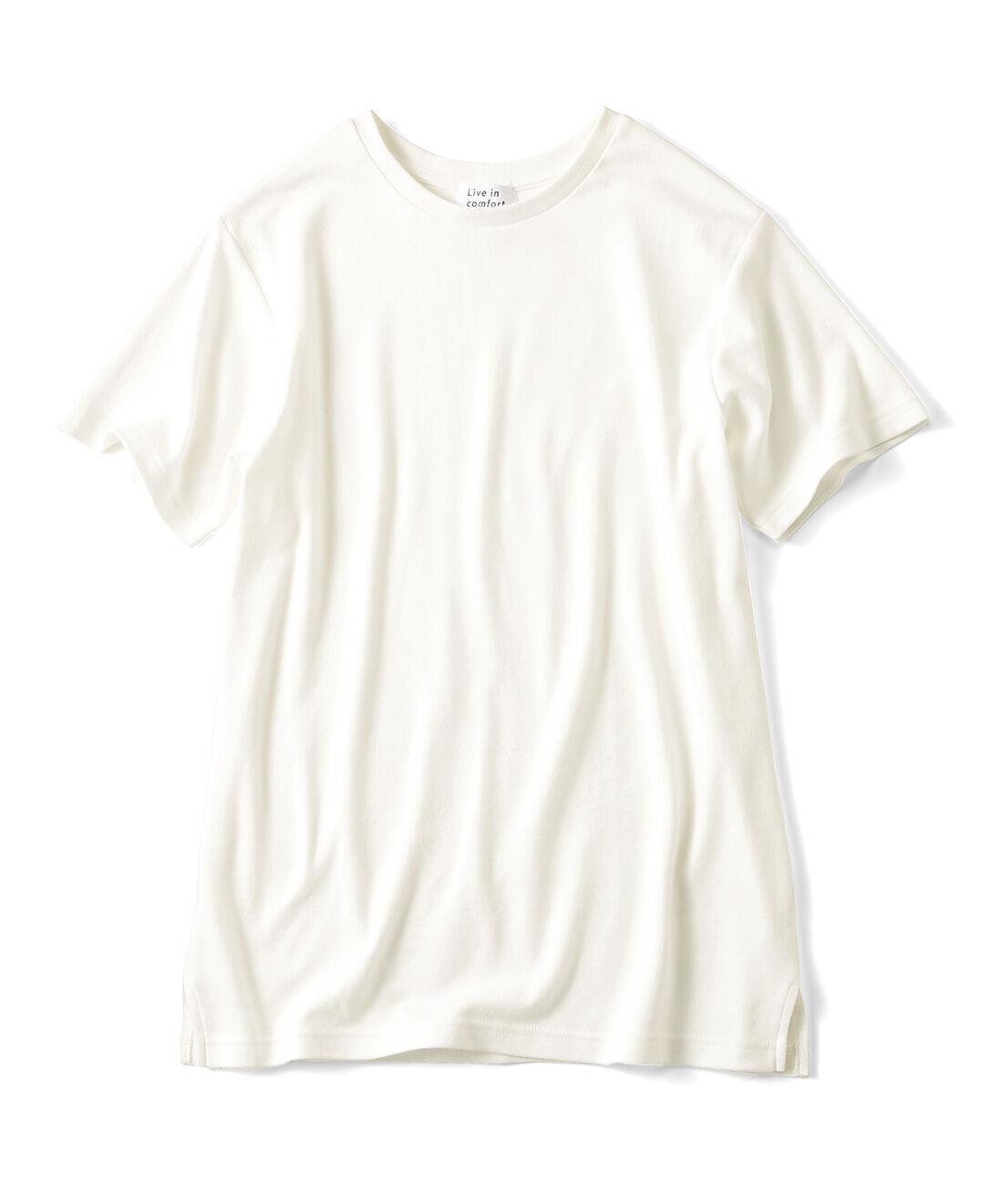 Live in comfort［リブインコンフォート］|リブ イン コンフォート 吸湿発熱コットン素材のこだわりほか綿半袖白Tシャツ