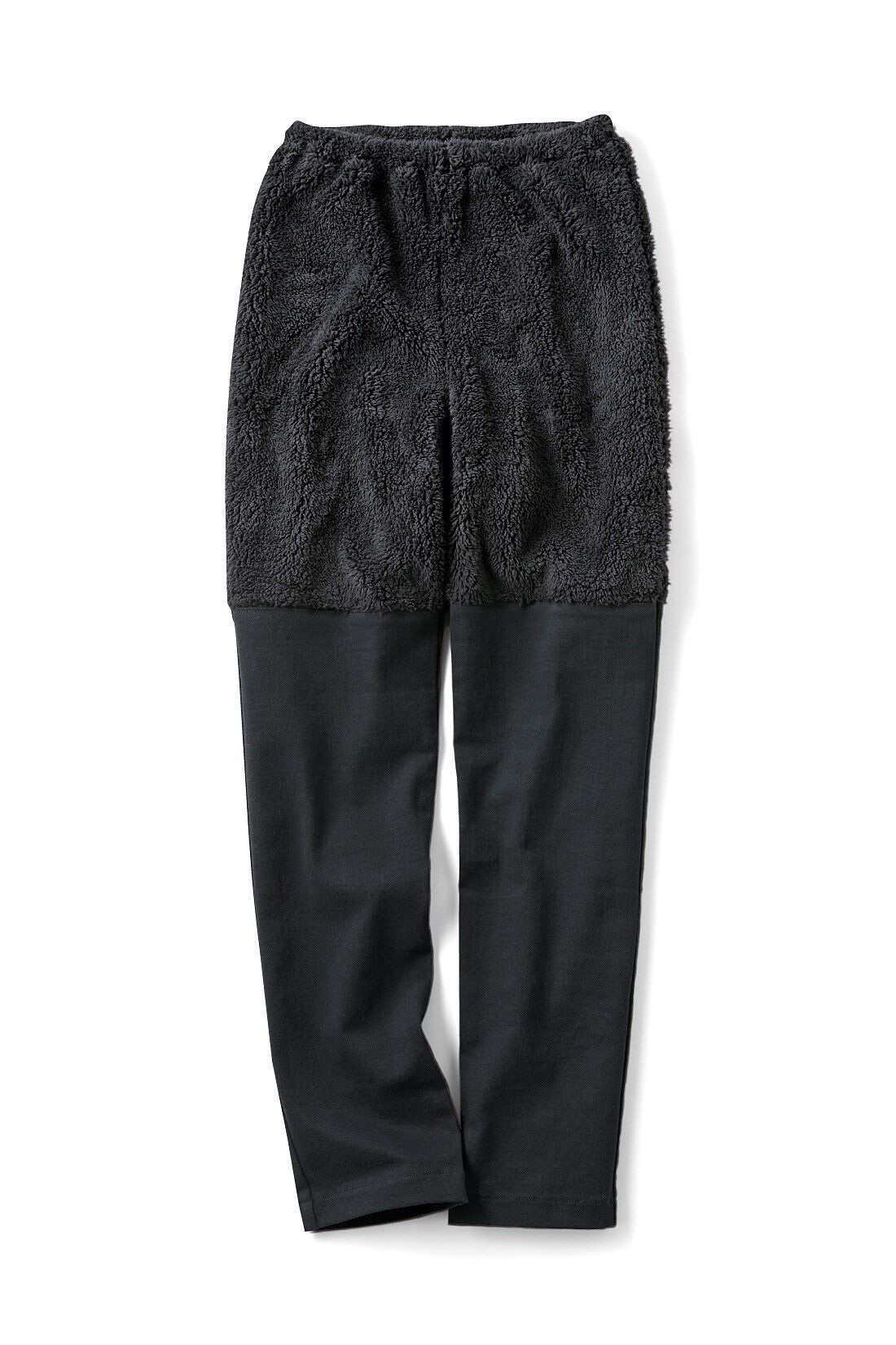 Live in  comfort|リブ イン コンフォート　パンツとボアが一体化！　新しい見せるペチパンツ〈ブラック（ツイル）〉|ブラック（ツイル）