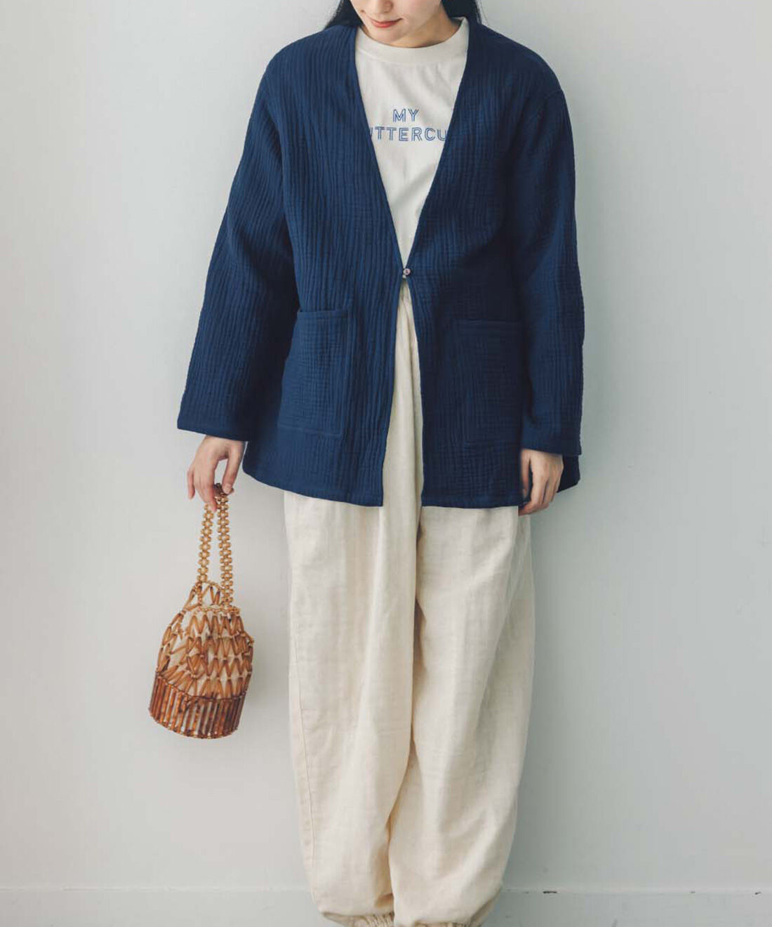 Live in  comfort|リブ イン コンフォート　肌心地やわらかな 麻混ダブルガーゼのぽんわりパンツ【おはだが気になるみんなへ】