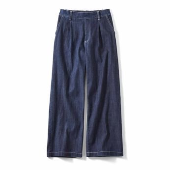 Live in  comfort | 涼やかワイドデニムパンツ〈ＤＢＬ〉リブイン