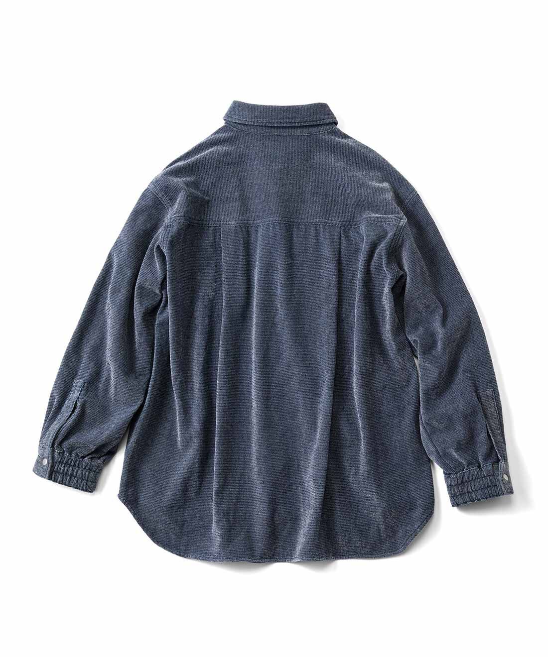 Live in  comfort|リブ イン コンフォート 両面起毛で着心地やわらか 着るだけで様になるシェニールデニムジャケット〈インディゴ〉
