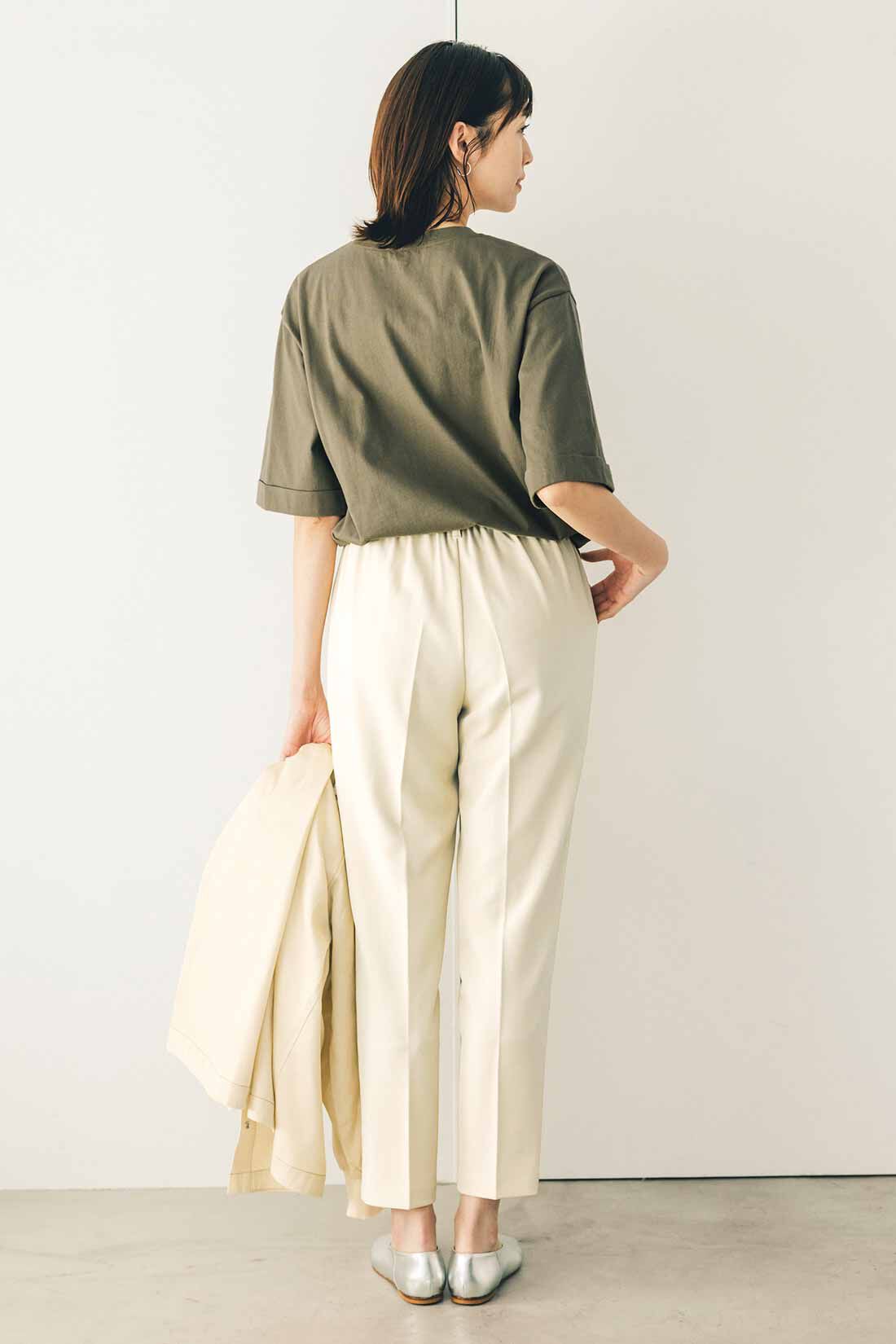 Live in  comfort|リブ イン コンフォート×500色の色えんぴつコラボ トルコオーガニックコットン五分袖Tシャツ【まとめ買いキャンペーン】