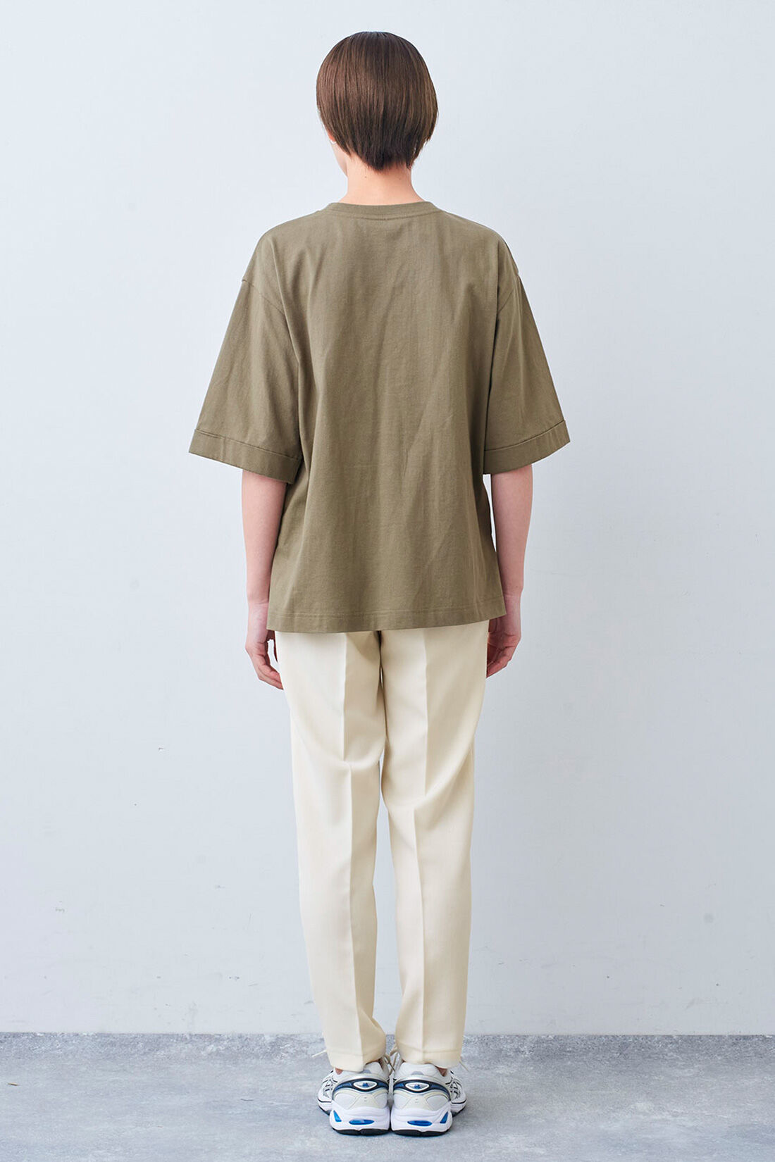 Live in  comfort|リブ イン コンフォート×500色の色えんぴつコラボ トルコオーガニックコットン五分袖Tシャツ