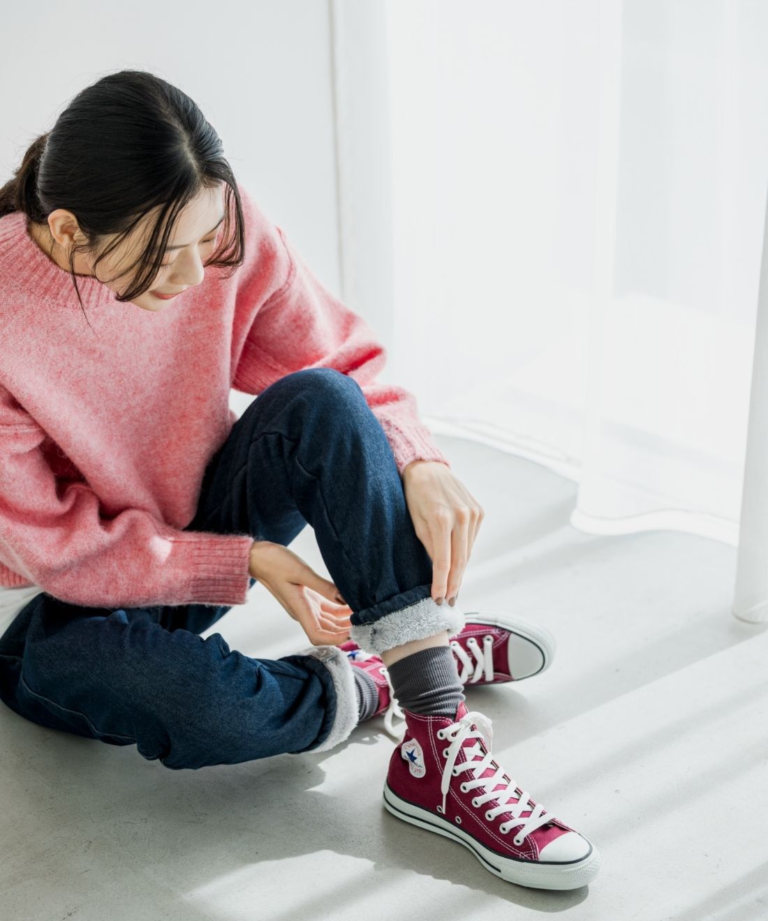 Live in  comfort|リブ イン コンフォート　ぬくぬくでしあわせ あったかすっきり裏ボアパンツ