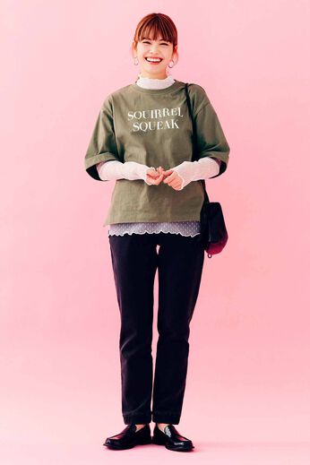 Live in  comfort | やわらか カットソー デニム ジョガー パンツ の会