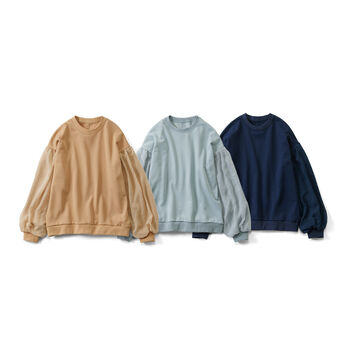 Live in  comfort | 着映え 大人専用 袖ふんわり シフォン スウェット トップス の会