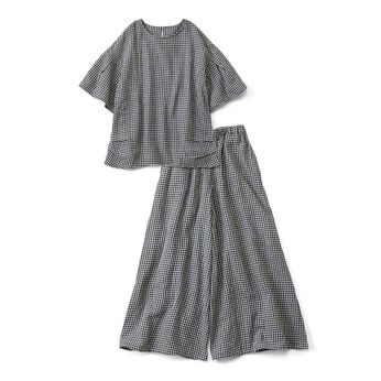 Live in  comfort | ＷＧギンガムセットアップリブイン