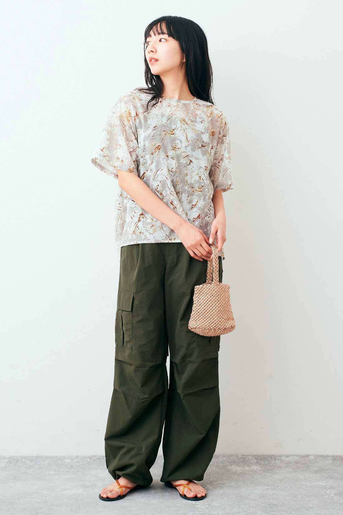 Live in  comfort|リブ イン コンフォート ふわりと風が通りぬける シアーコットンプルオーバー