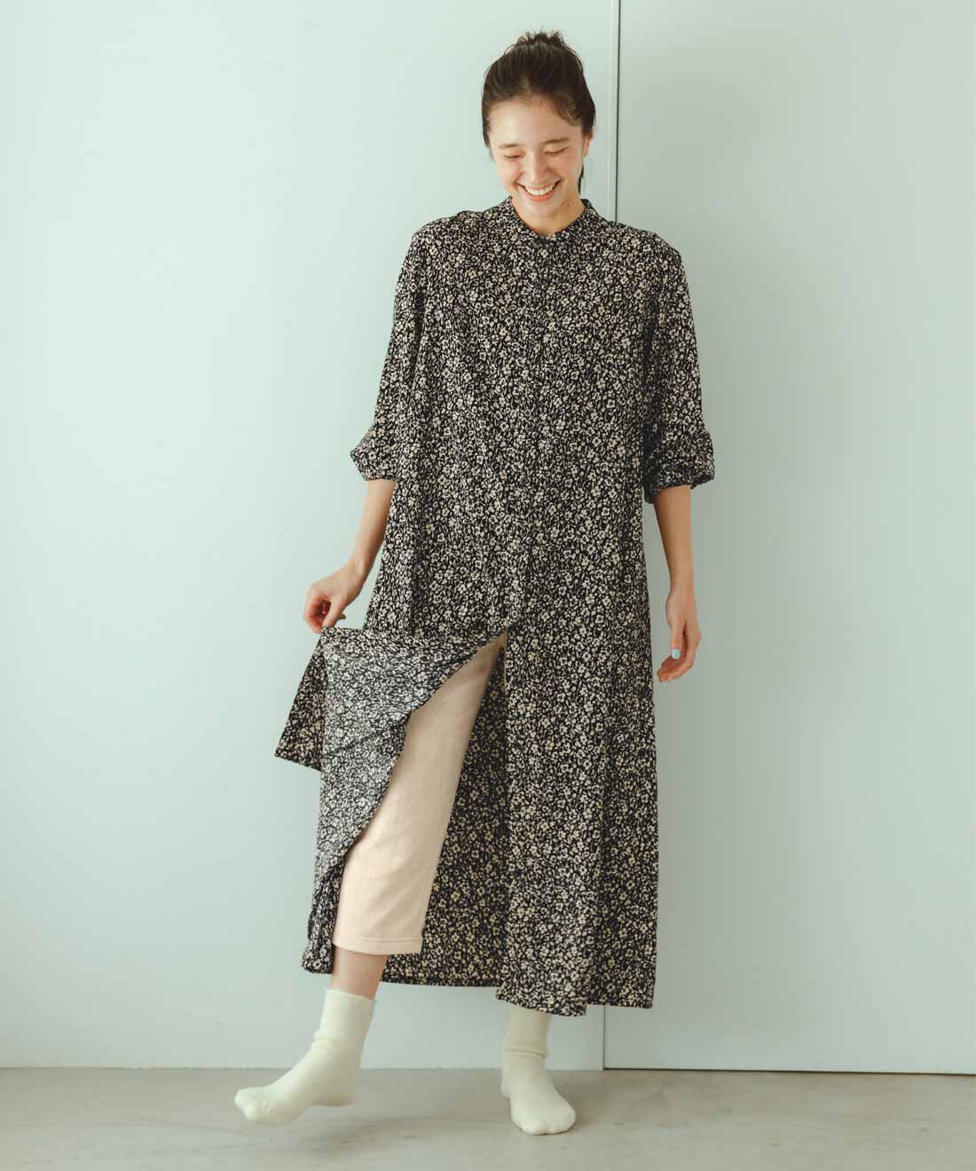 Live in  comfort|リブ イン コンフォート こっそり仕込んでしあわせ！ 両面ライトボアの帯電防止ペチコートパンツ【まとめ買いキャンペーン】