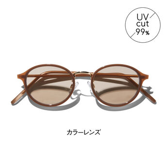 Live in  comfort | 佐藤栞里ちゃんコラボ UVカット ファッショングラス 〈金〉