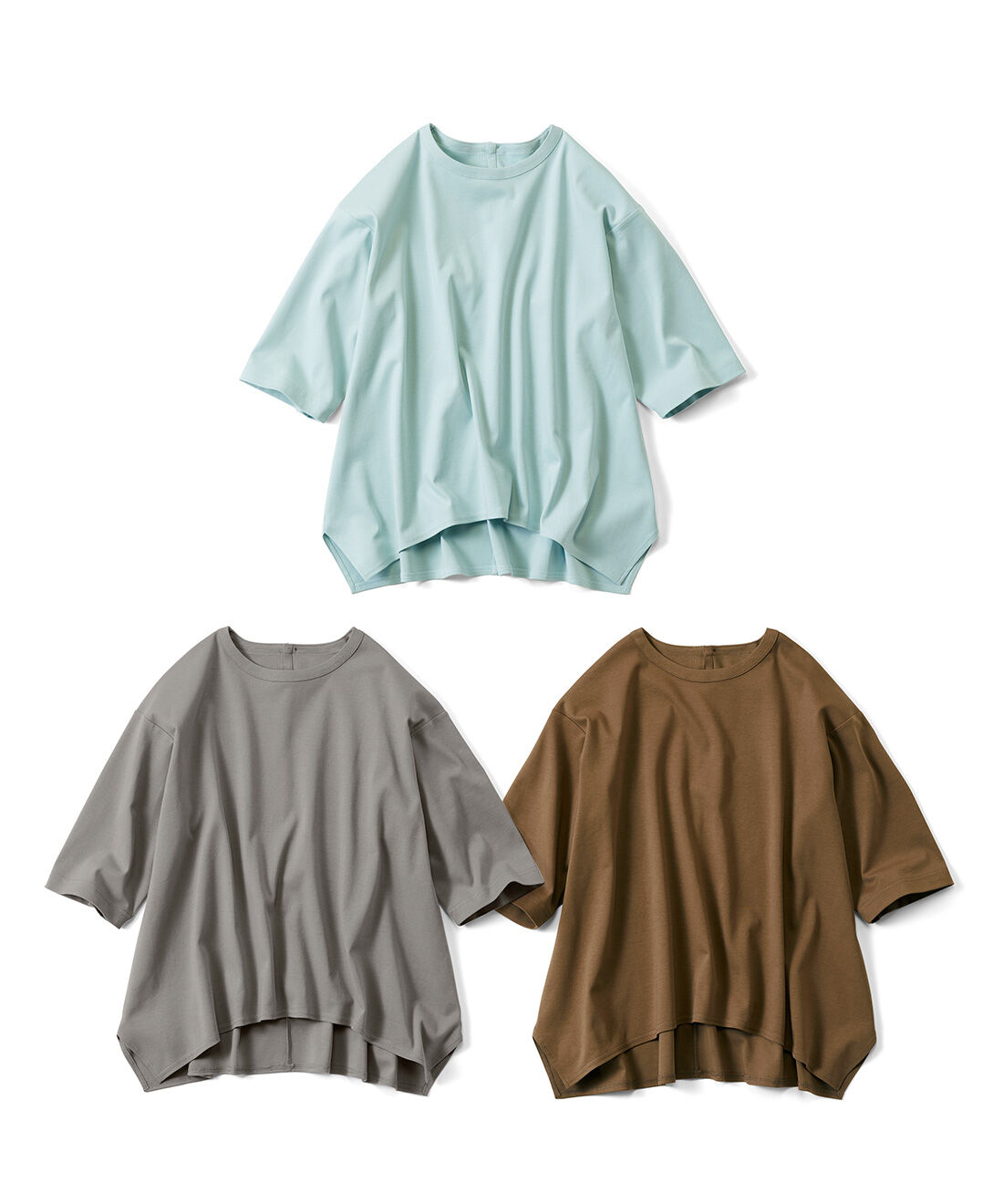 Live in  comfort|リブ イン コンフォート コットン100％がうれしい 汗じみ軽減の ふんわりカットソートップスの会