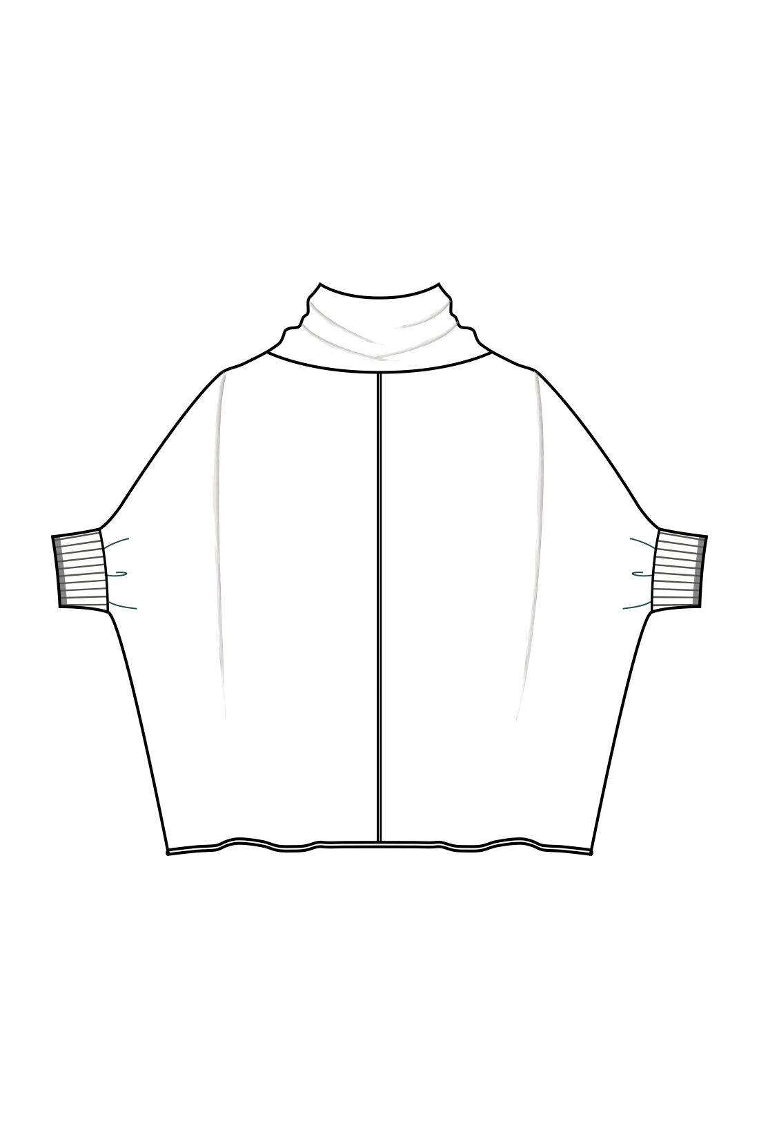 Live in  comfort|リブ イン コンフォート からだをまあるく包み込む 涼やかニットカーディガンの会|＜BACK＞後ろ中心に切り替え入り。