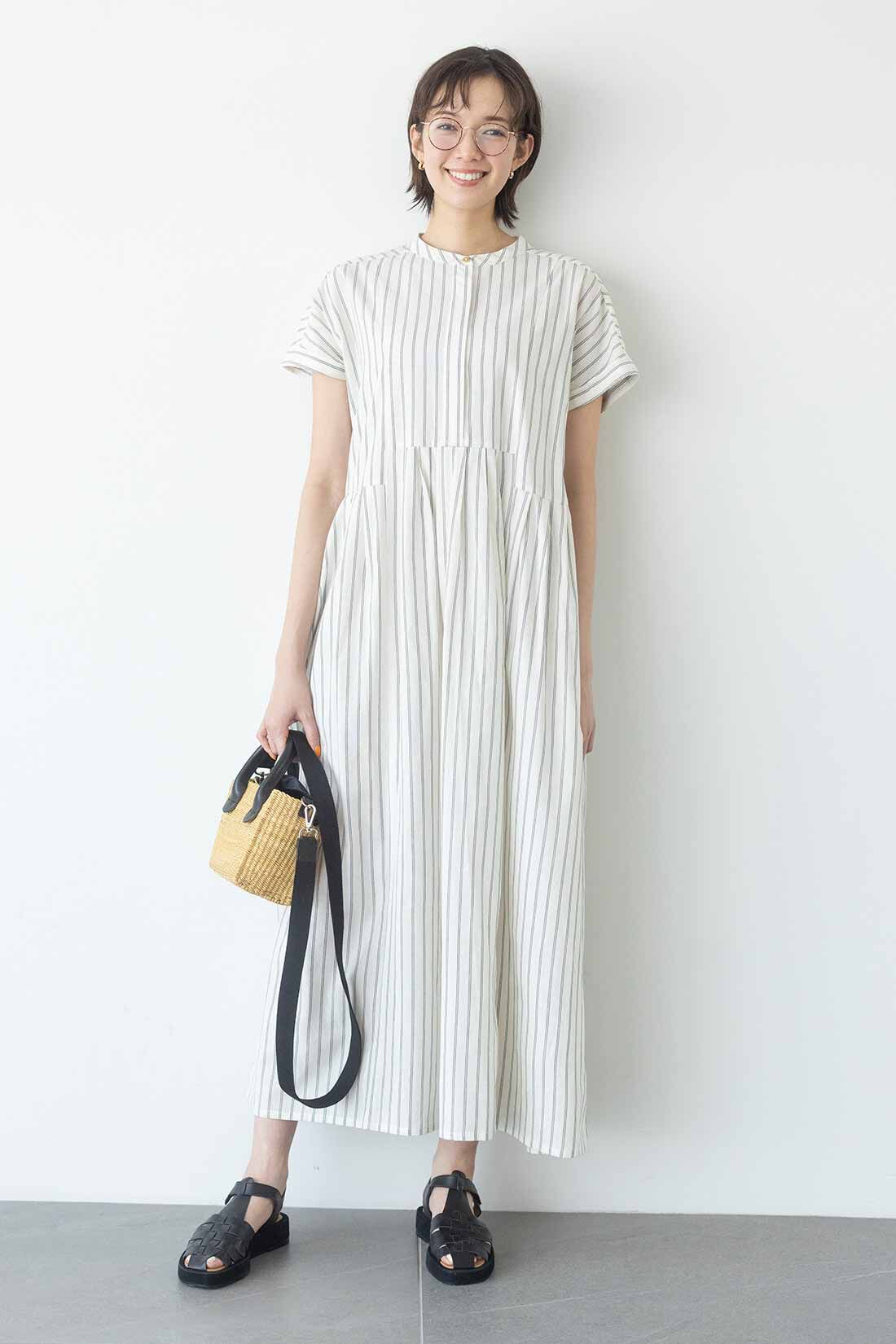 Live in  comfort|リブ イン コンフォート 栞里ちゃんとつくった 大人のドラマティックワンピース〈ブラック〉