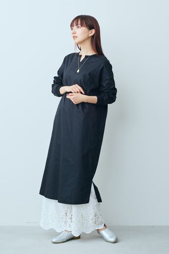Live in  comfort | スッキリカジュアルワンピ〈ＢＫ〉リブイン