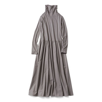 Live in  comfort | コットンタートルインナーワンピースリブイン