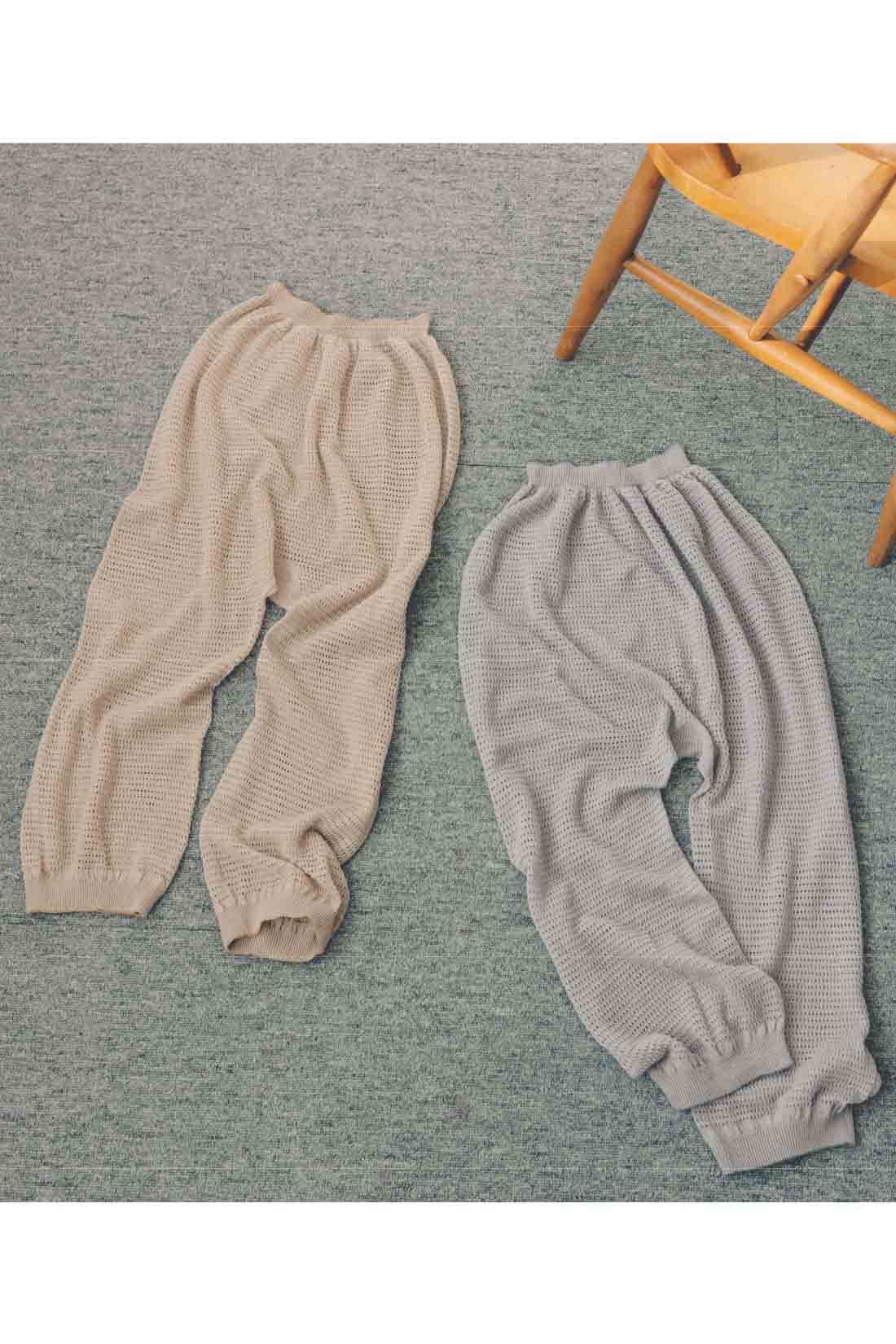Live in  comfort|リブ イン コンフォート　さらりと風を通して涼やかな コットン混メッシュのすそくるりんペチパンツの会【おはだが気になるみんなへ】