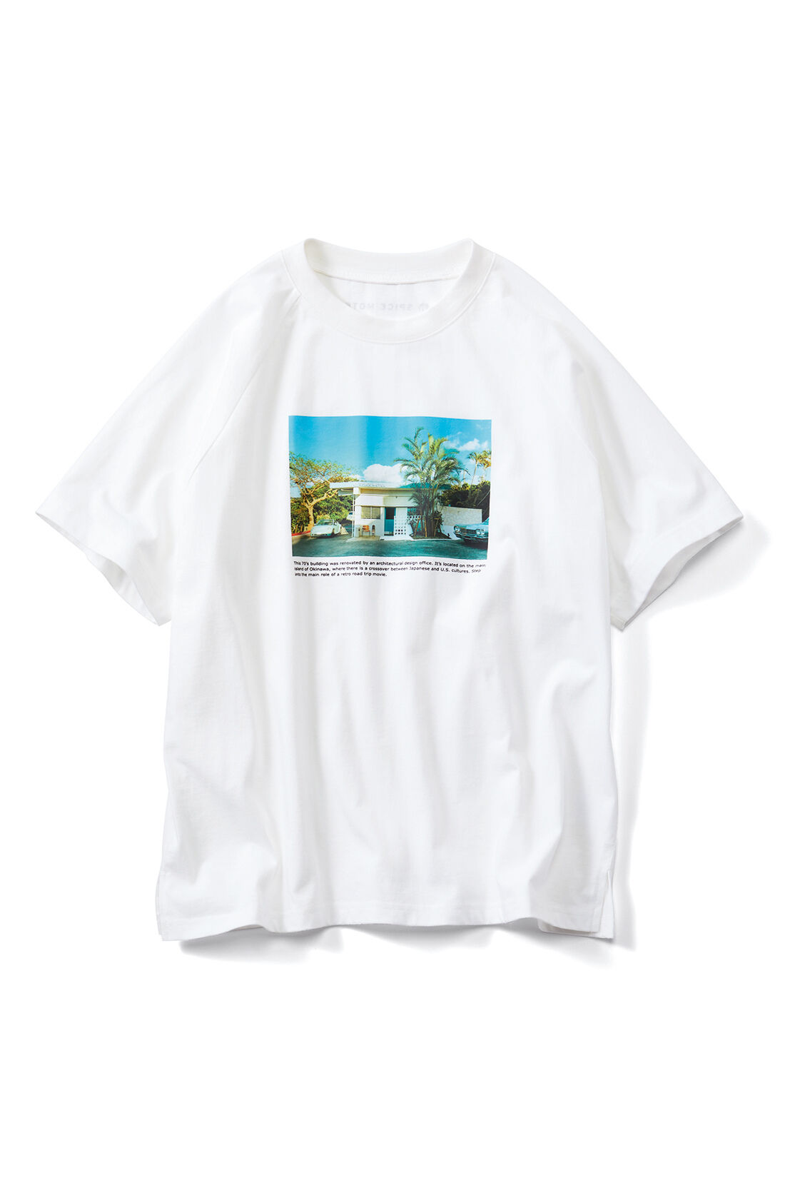 Live in  comfort|リブ イン コンフォート　今すぐ飛んでいきたくなっちゃう！ プランナーの愛がこもったOKINAWAショップTシャツ〈SPICE MOTEL OKINAWA〉