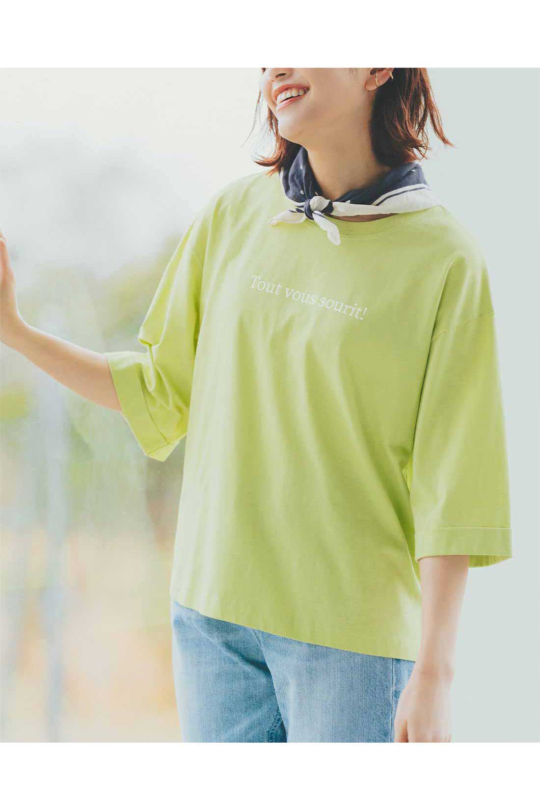 Live in  comfort|リブ イン コンフォート 地中海育ちのトルコオーガニックコットンＴシャツ〈チャコール〉|これは参考画像です。お届けするタイプとは異なります。