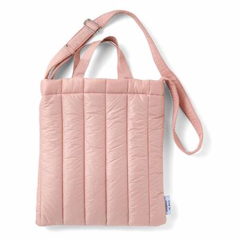 ふかふか キルティング ショルダー バッグ ピンク