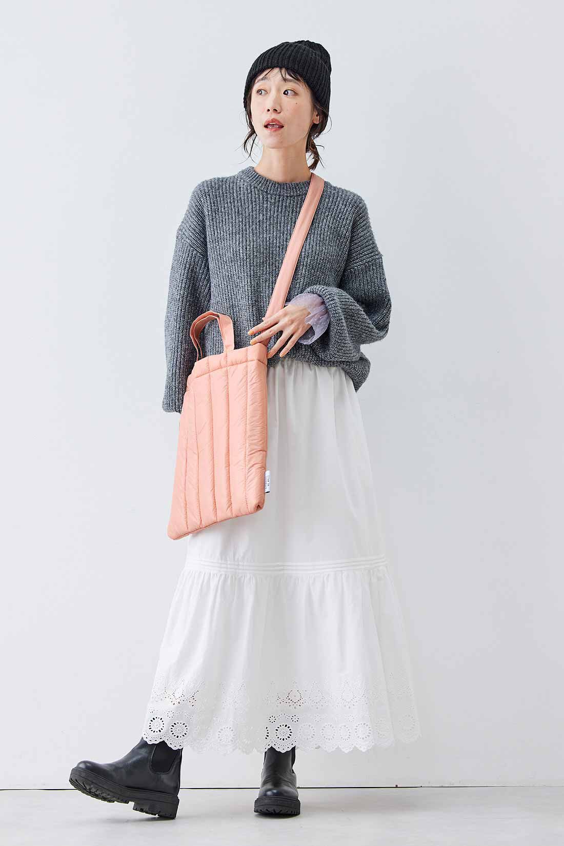 Live in  comfort|リブ イン コンフォート 軽やかに手ぶらでお出かけ！ ふかふかキルティングショルダーバッグ